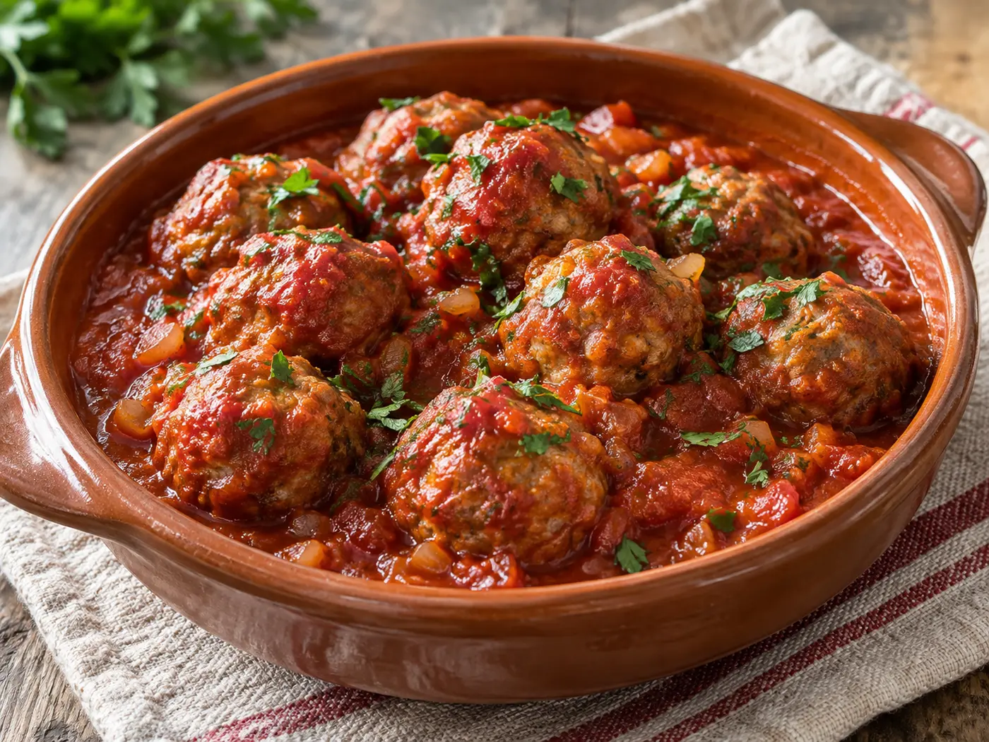 Albóndigas en salsa de tomate