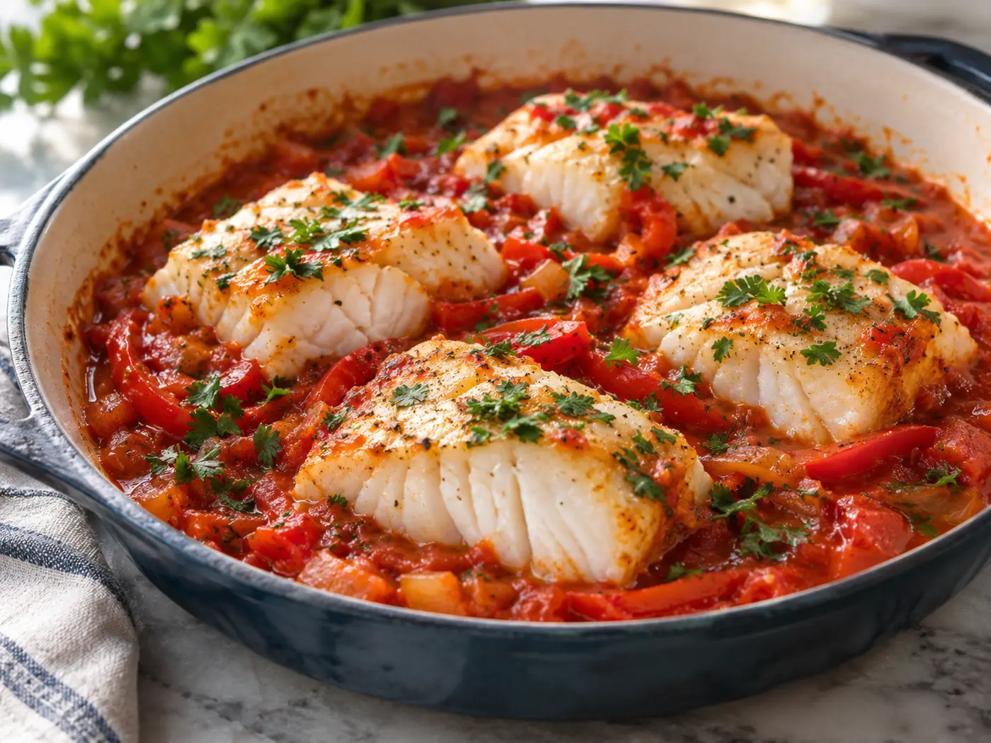 Bacalao con tomate
