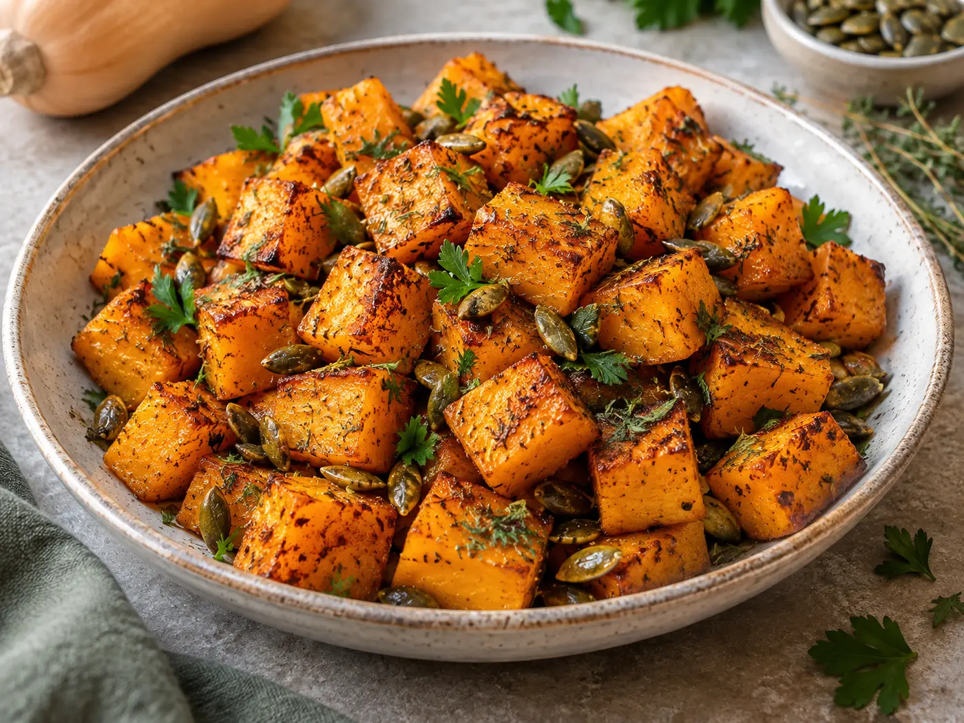 Calabaza especiada en Air Fryer