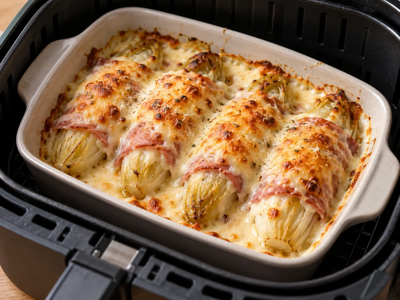 Endibias gratinadas en Air Fryer
