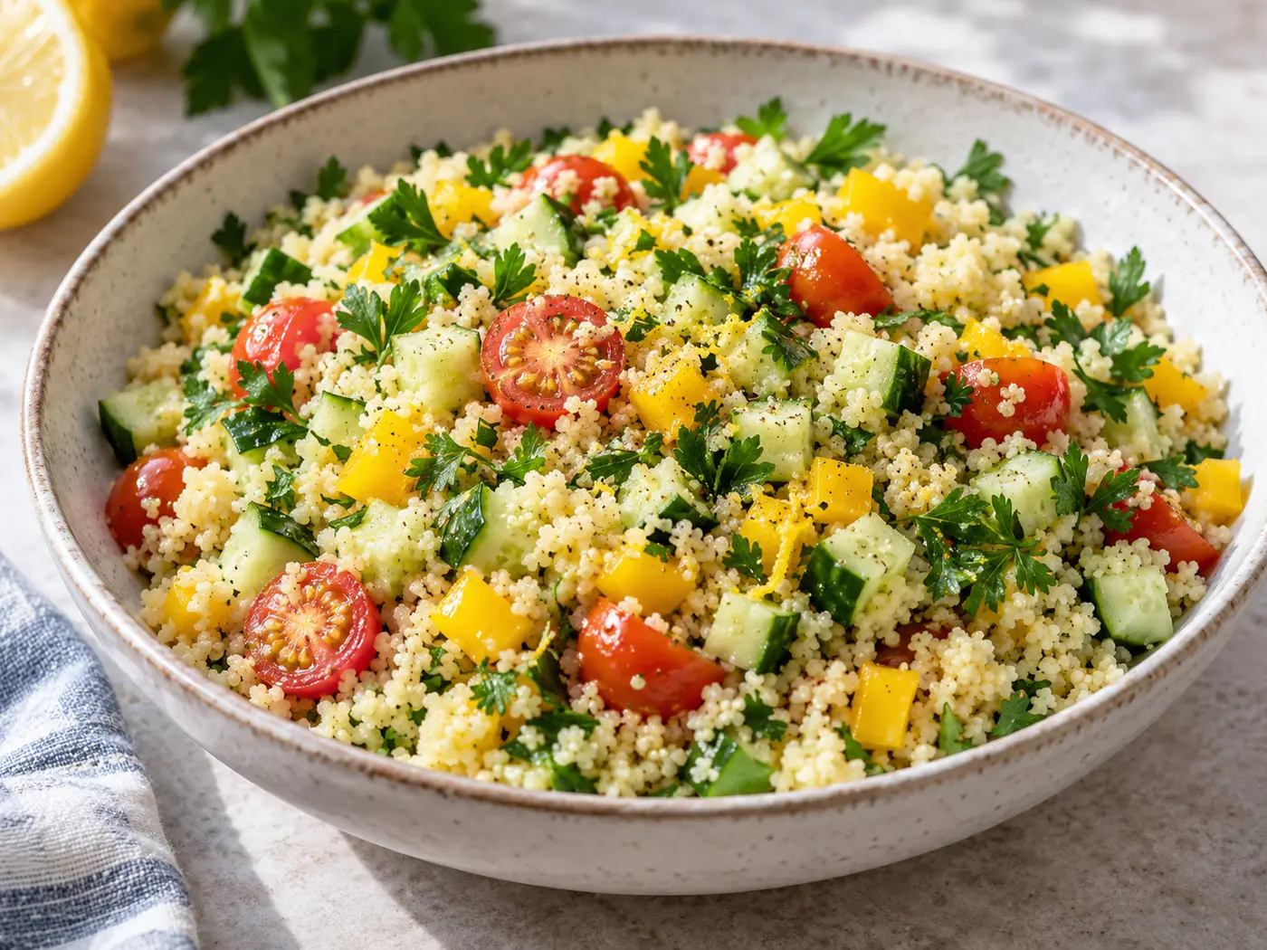 Ensalada de cuscús y verduras
