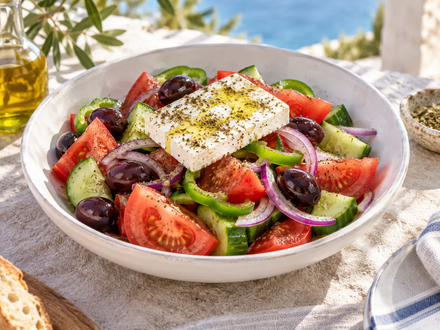 Ensalada griega clásica