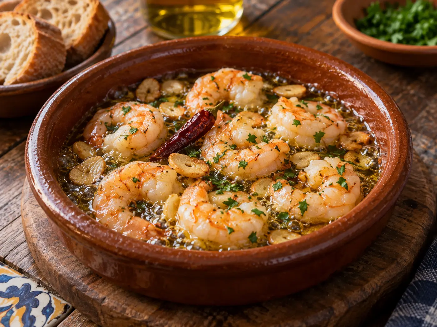 Gambas al ajillo tradicionales