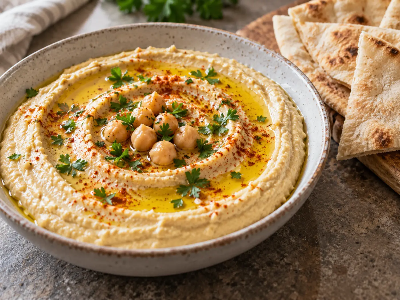 Hummus clásico cremoso