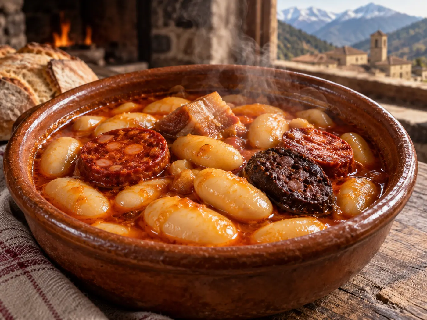 Judiones de La Granja con chorizo