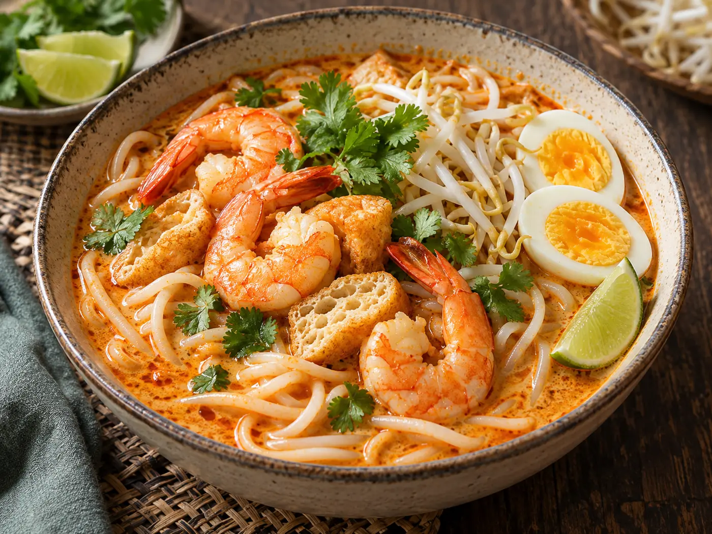 Laksa de gambas