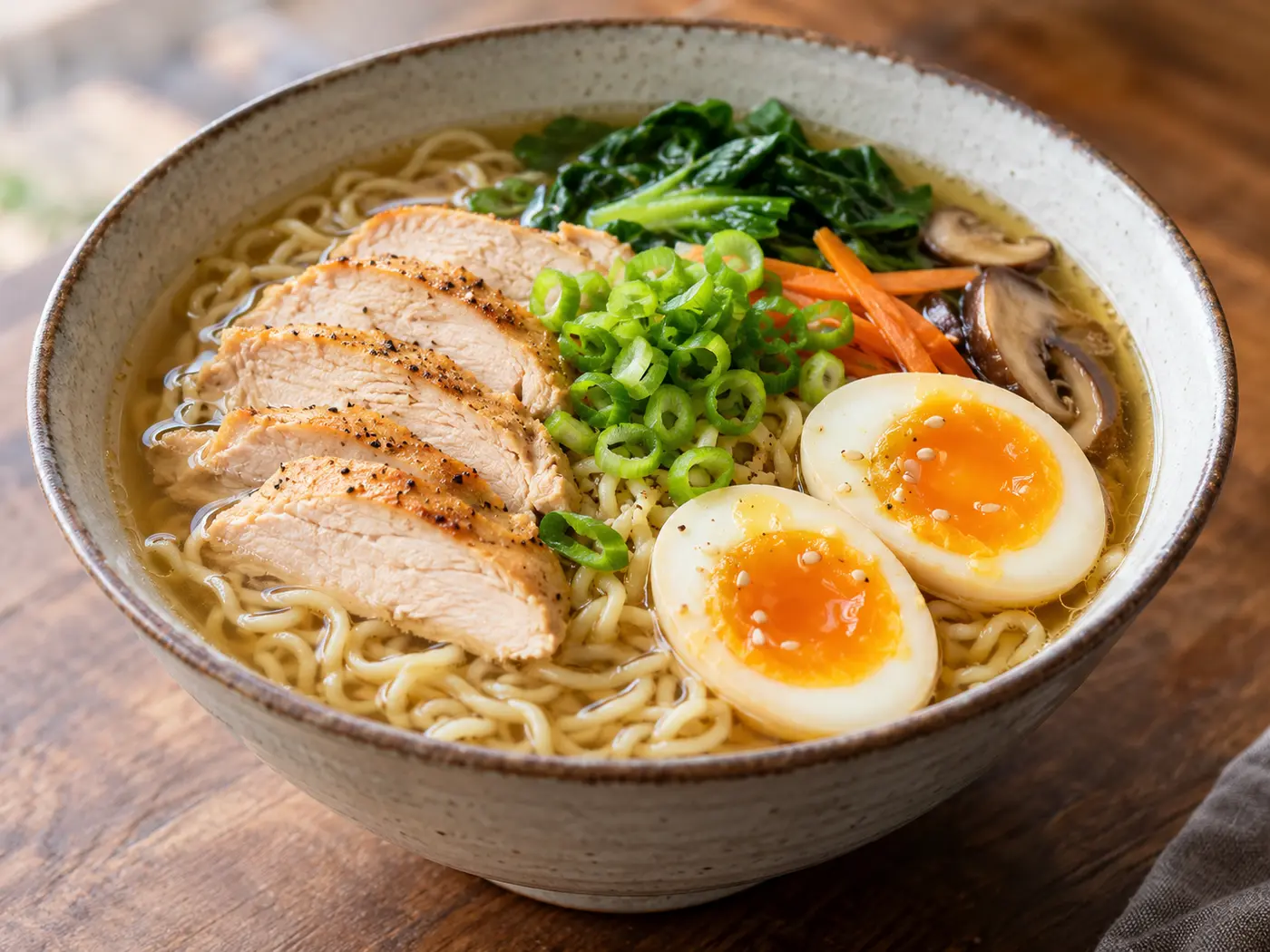 Ramen rápido de pollo