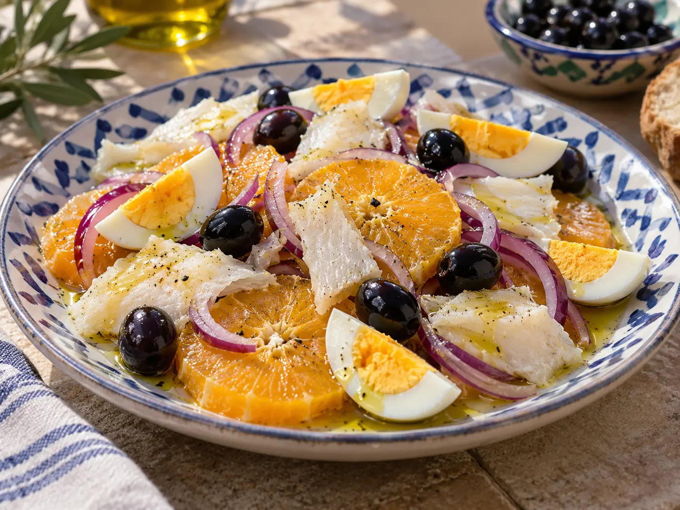 Remojón granadino de naranja y bacalao