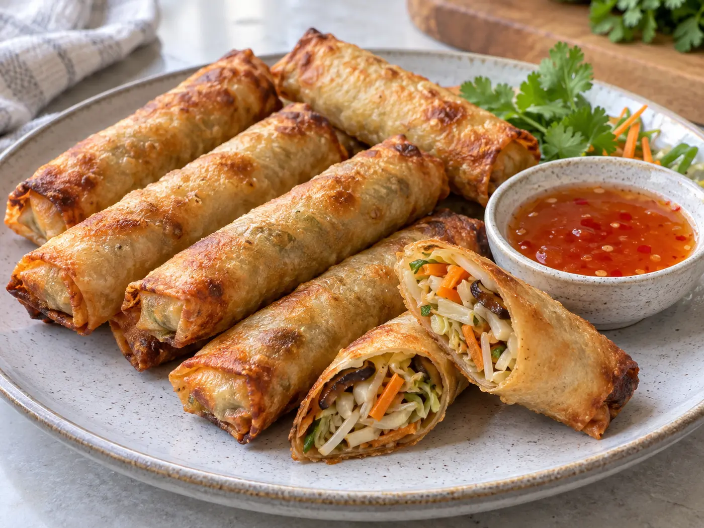 Rollitos de primavera en Air Fryer