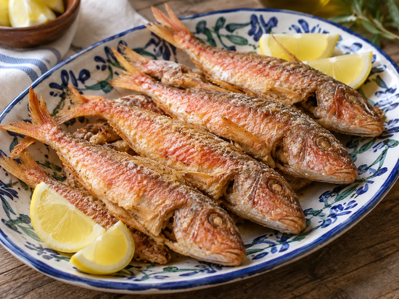Salmonetes fritos a la andaluza
