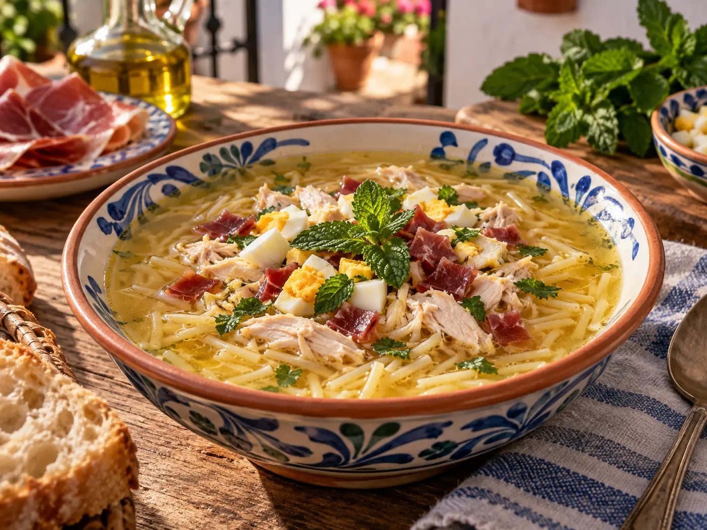 Sopa de picadillo andaluza