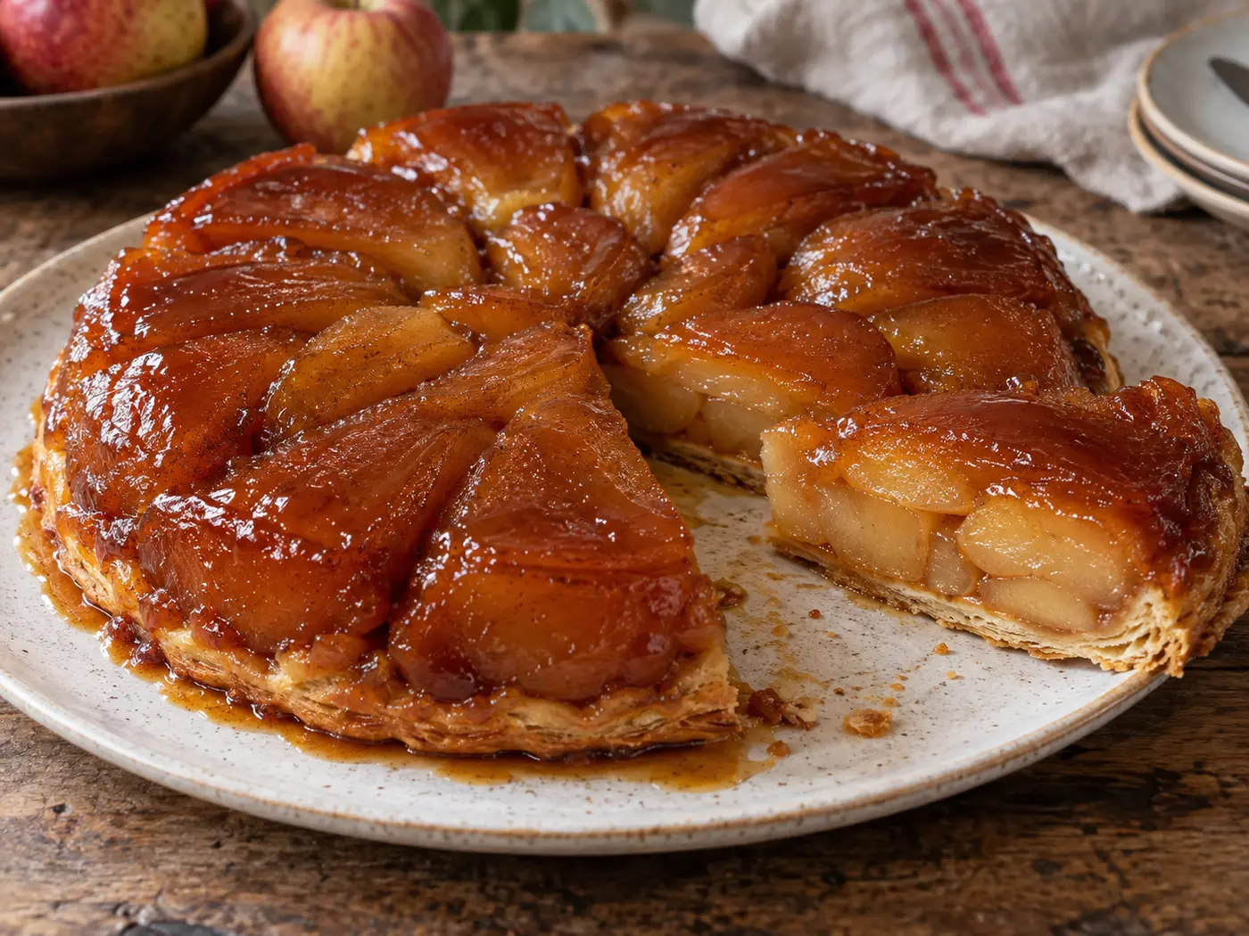 Tarta tatin de manzana
