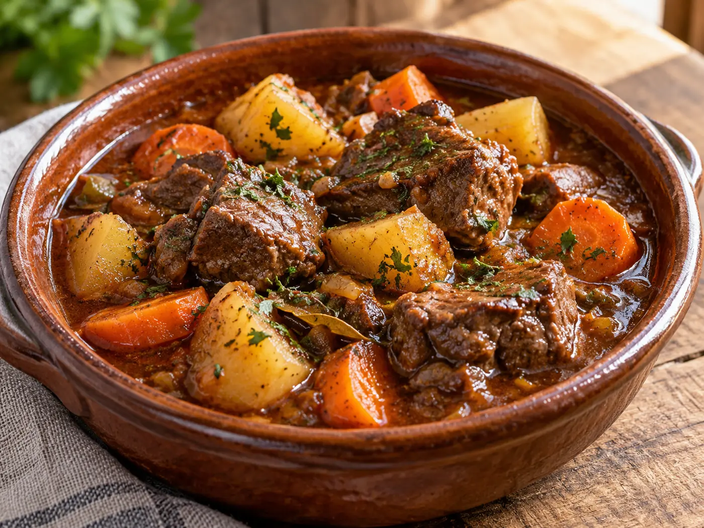 Ternera guisada con patatas