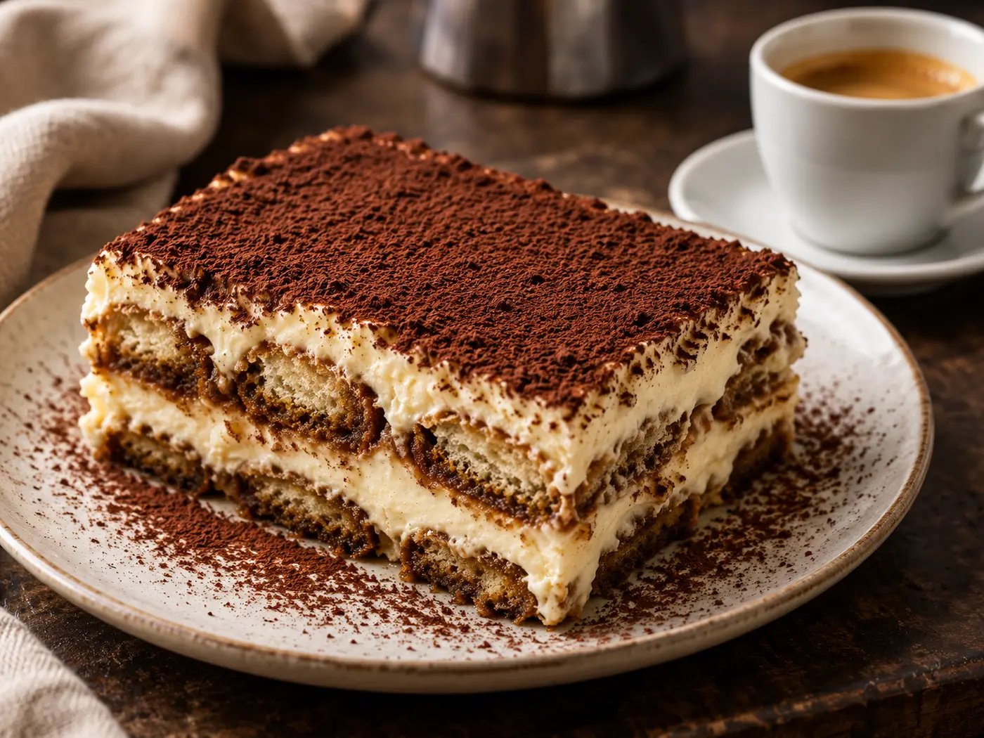 Tiramisú clásico italiano