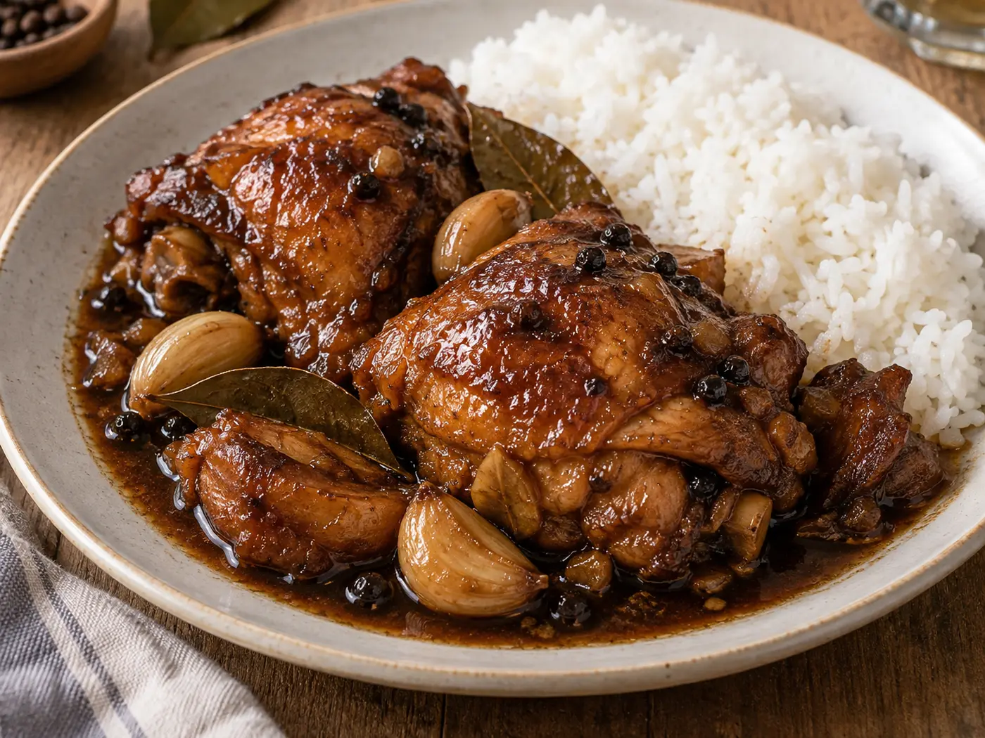 Adobo filipino de pollo