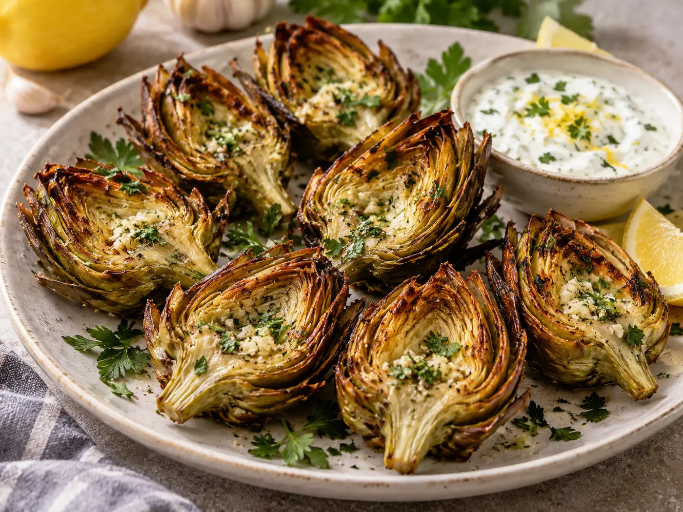 Alcachofas crujientes en Air Fryer