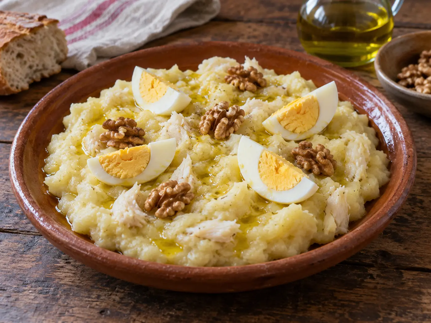 Atascaburras manchego de bacalao