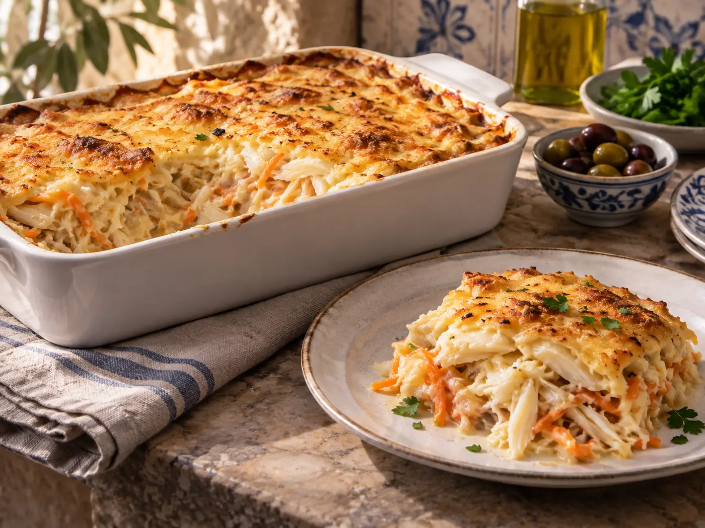 Bacalao espiritual al estilo portugués