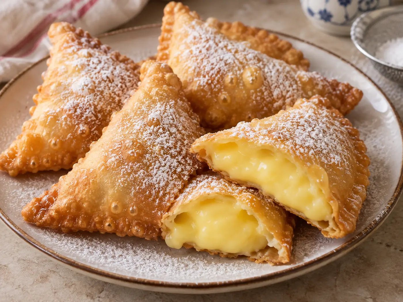 Bartolillos madrileños de crema