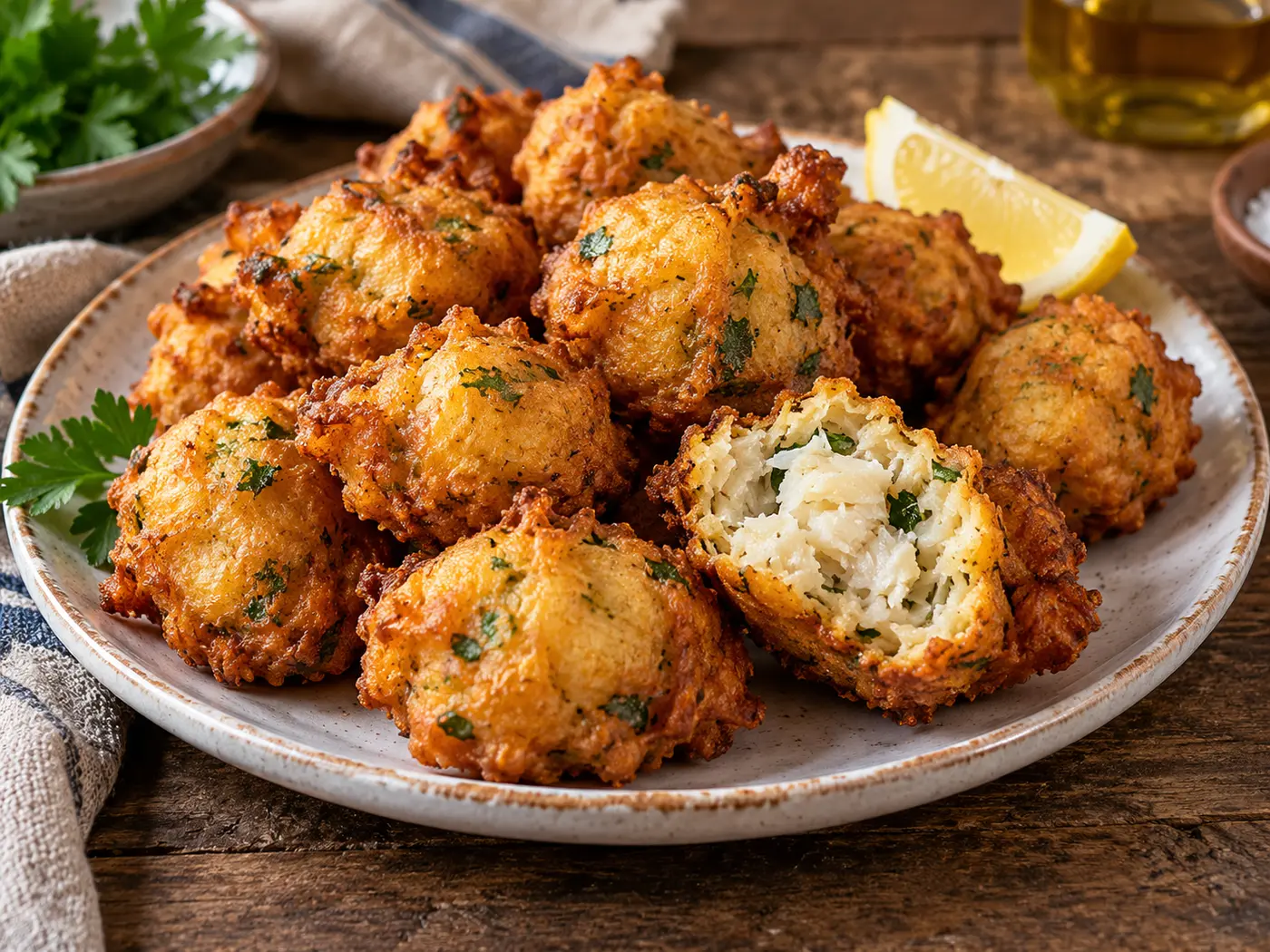 Buñuelos de bacalao tradicionales