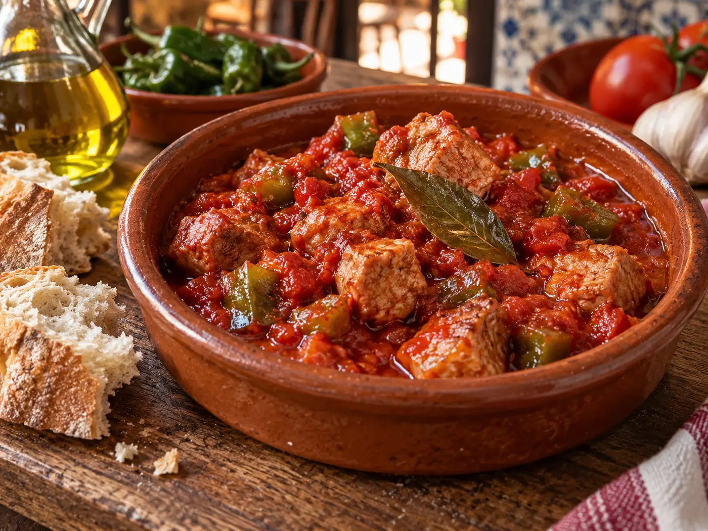 Carne con tomate a la andaluza