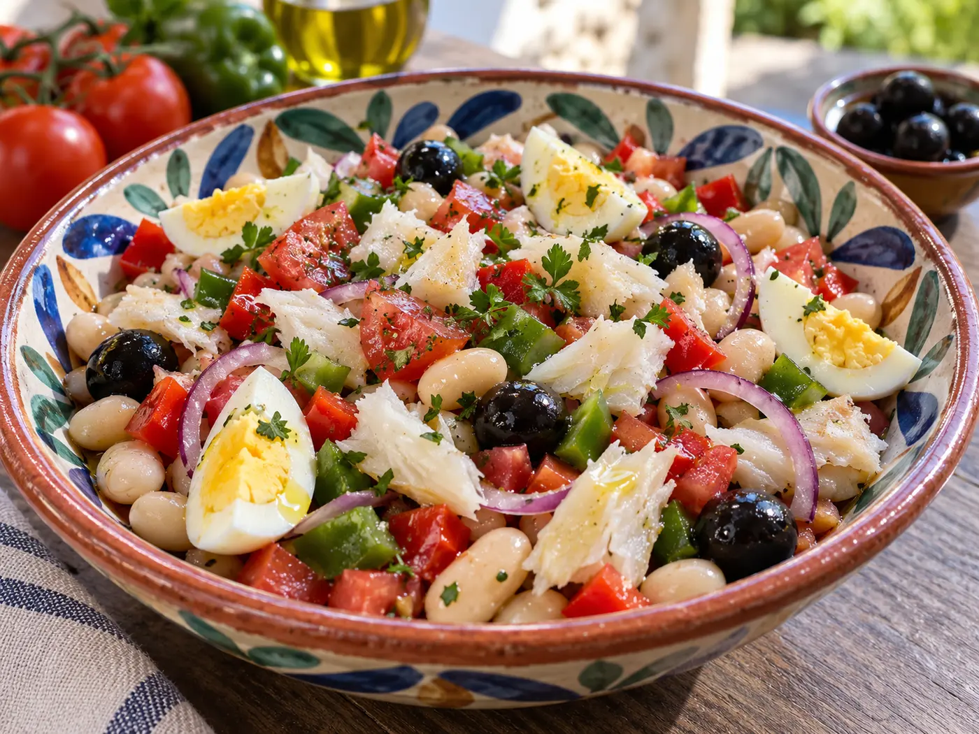 Empedrat catalán de bacalao y alubias