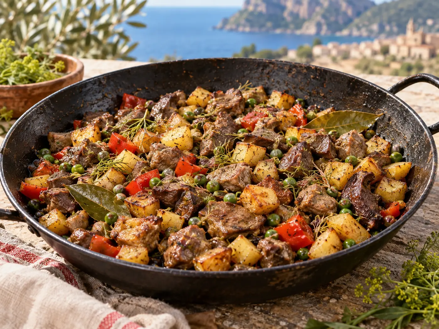 Frito mallorquín de cordero