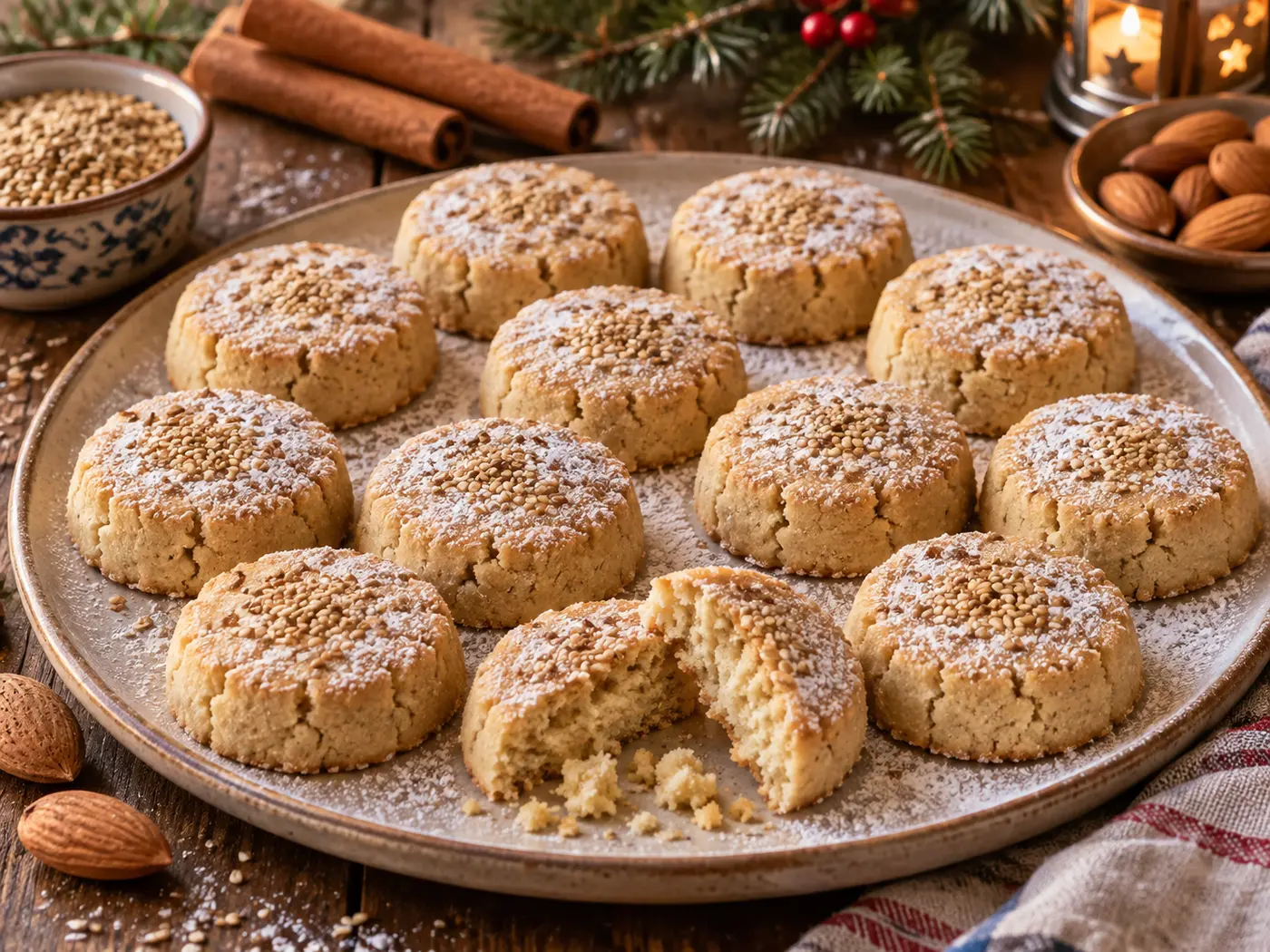 Mantecados de canela caseros