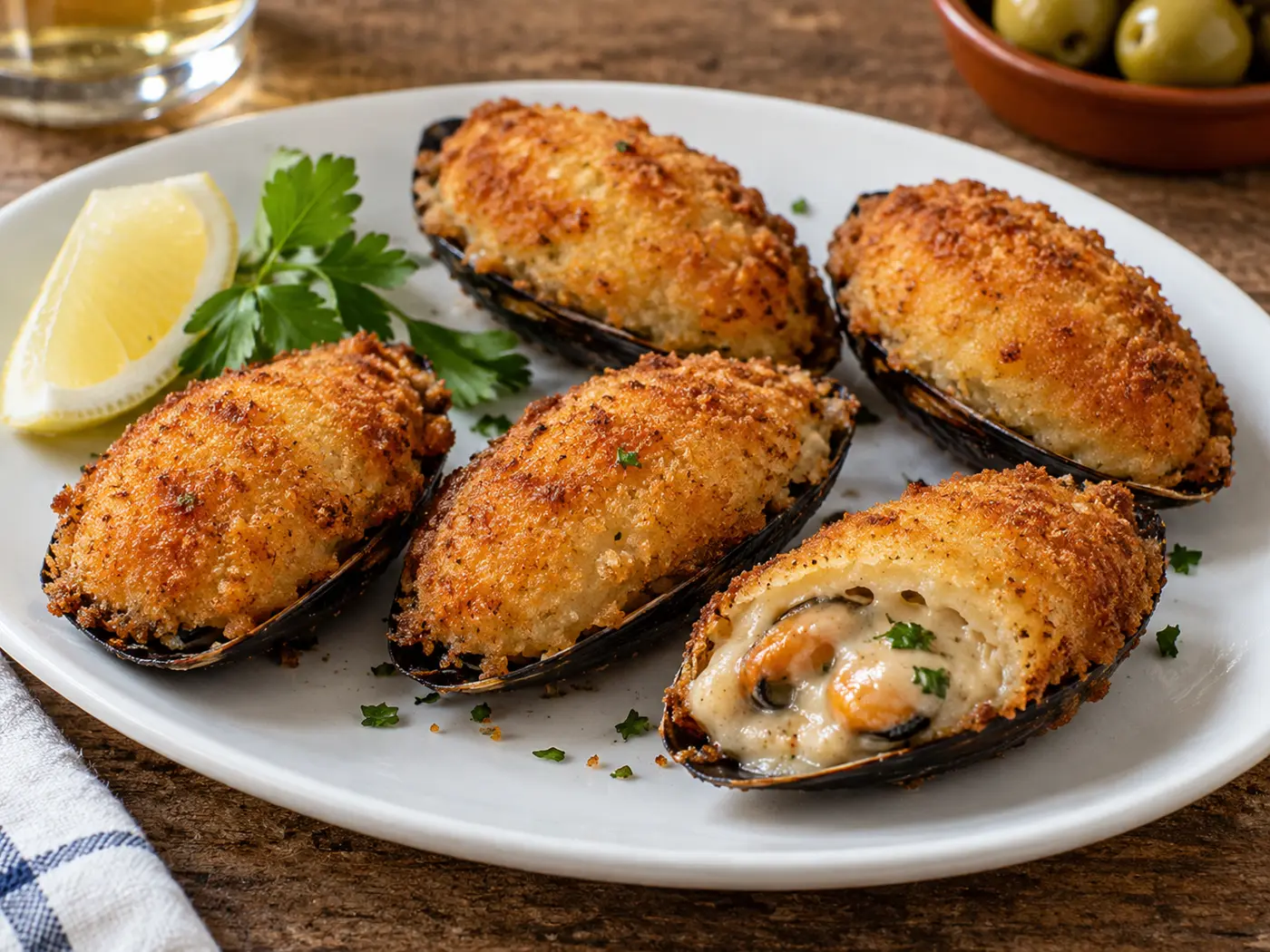 Mejillones tigre rellenos