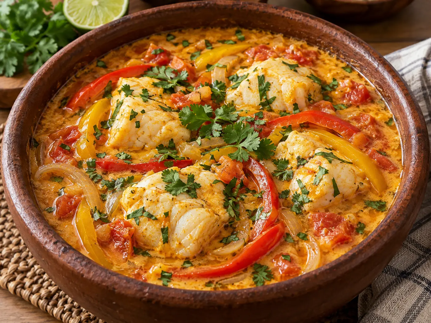 Moqueca brasileña de pescado