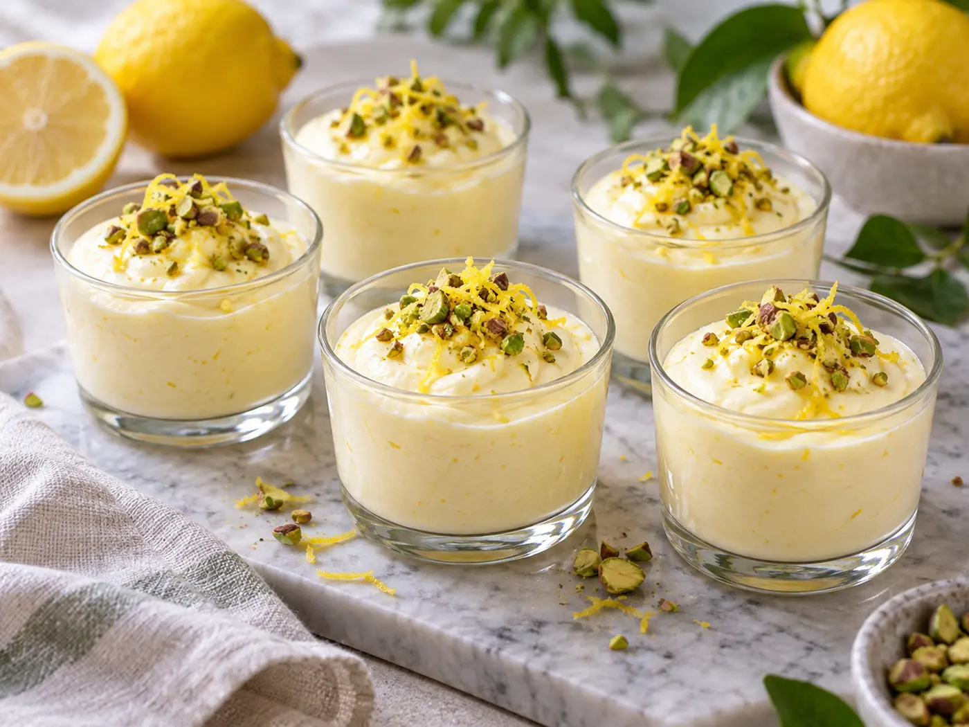 Mousse de limón y yogur