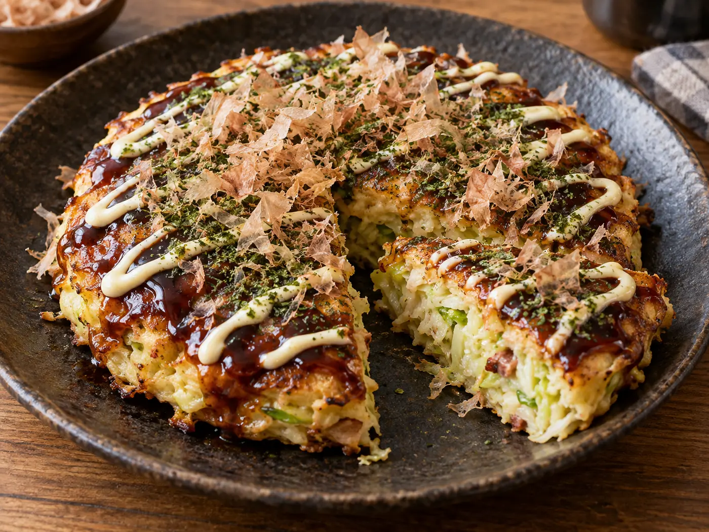 Okonomiyaki japonés