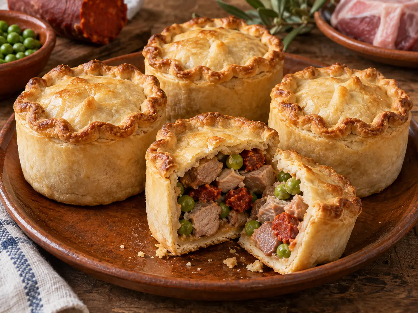 Panades mallorquines de carne