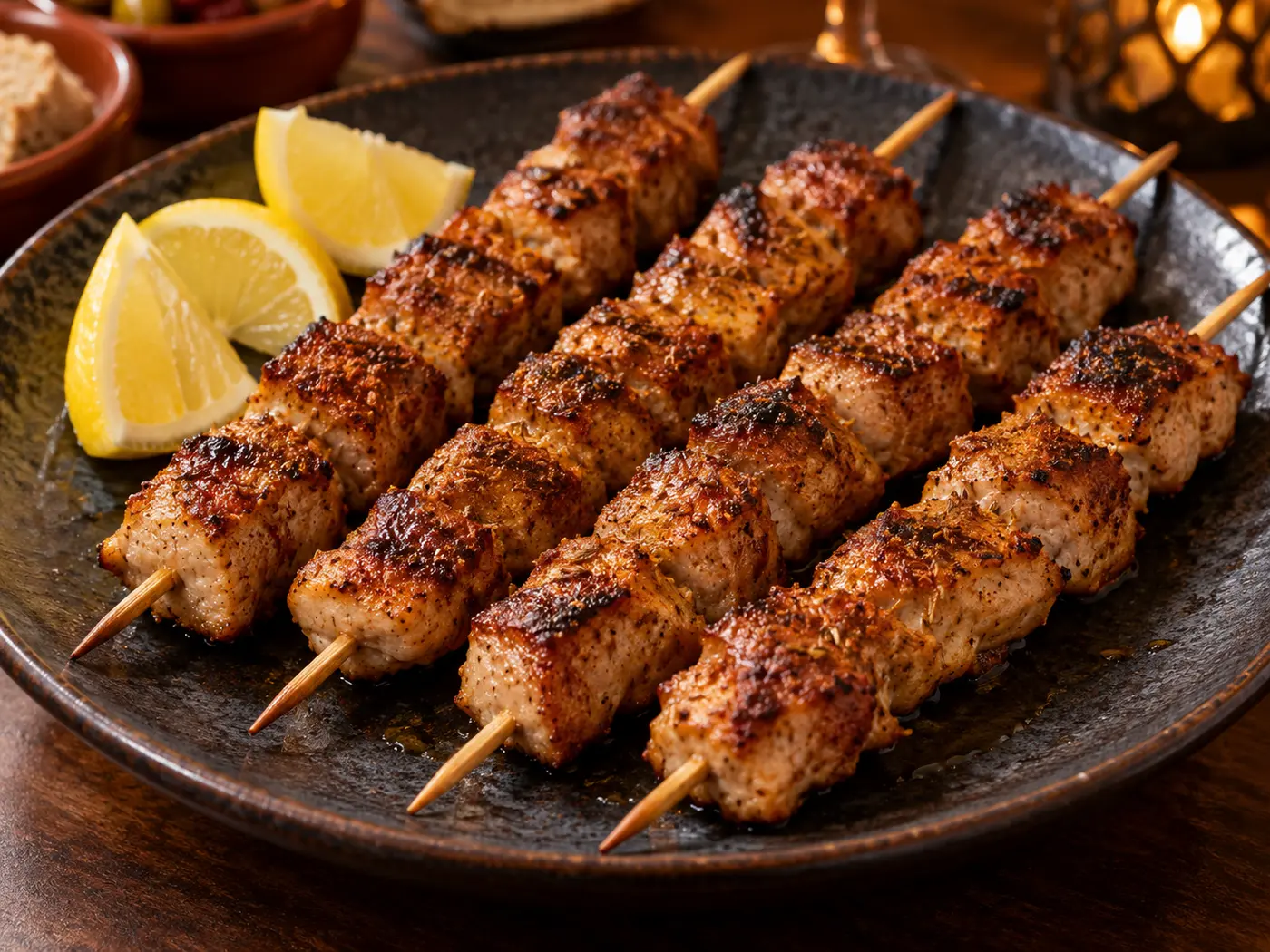 Pinchos morunos de cerdo