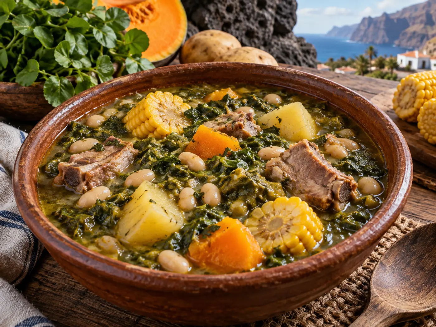 Potaje de berros canario