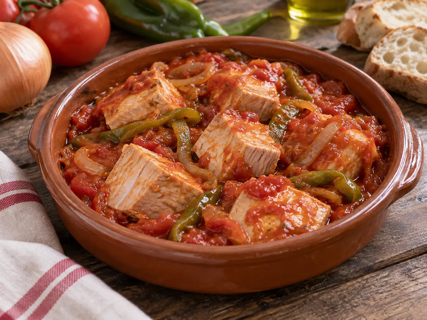 Bonito con tomate