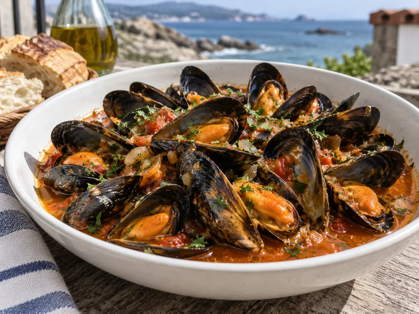 Mejillones a la marinera