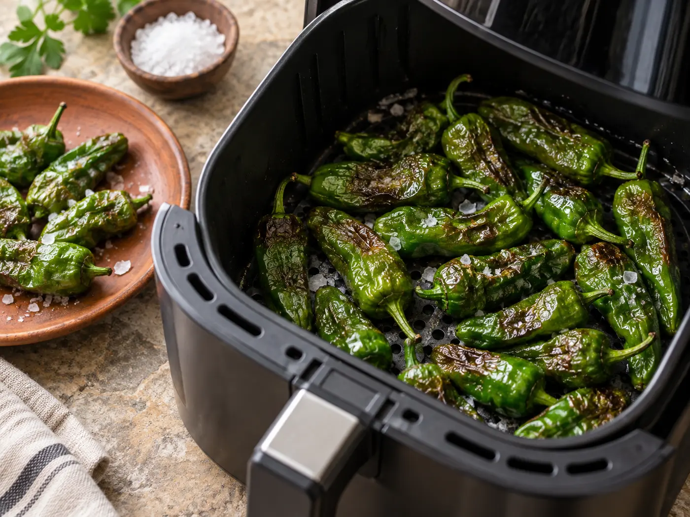 Pimientos de Padrón en Air Fryer