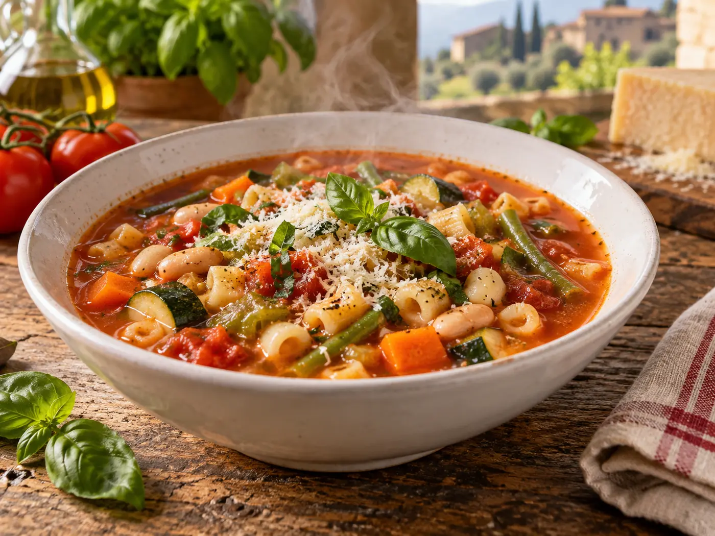 Sopa minestrone italiana