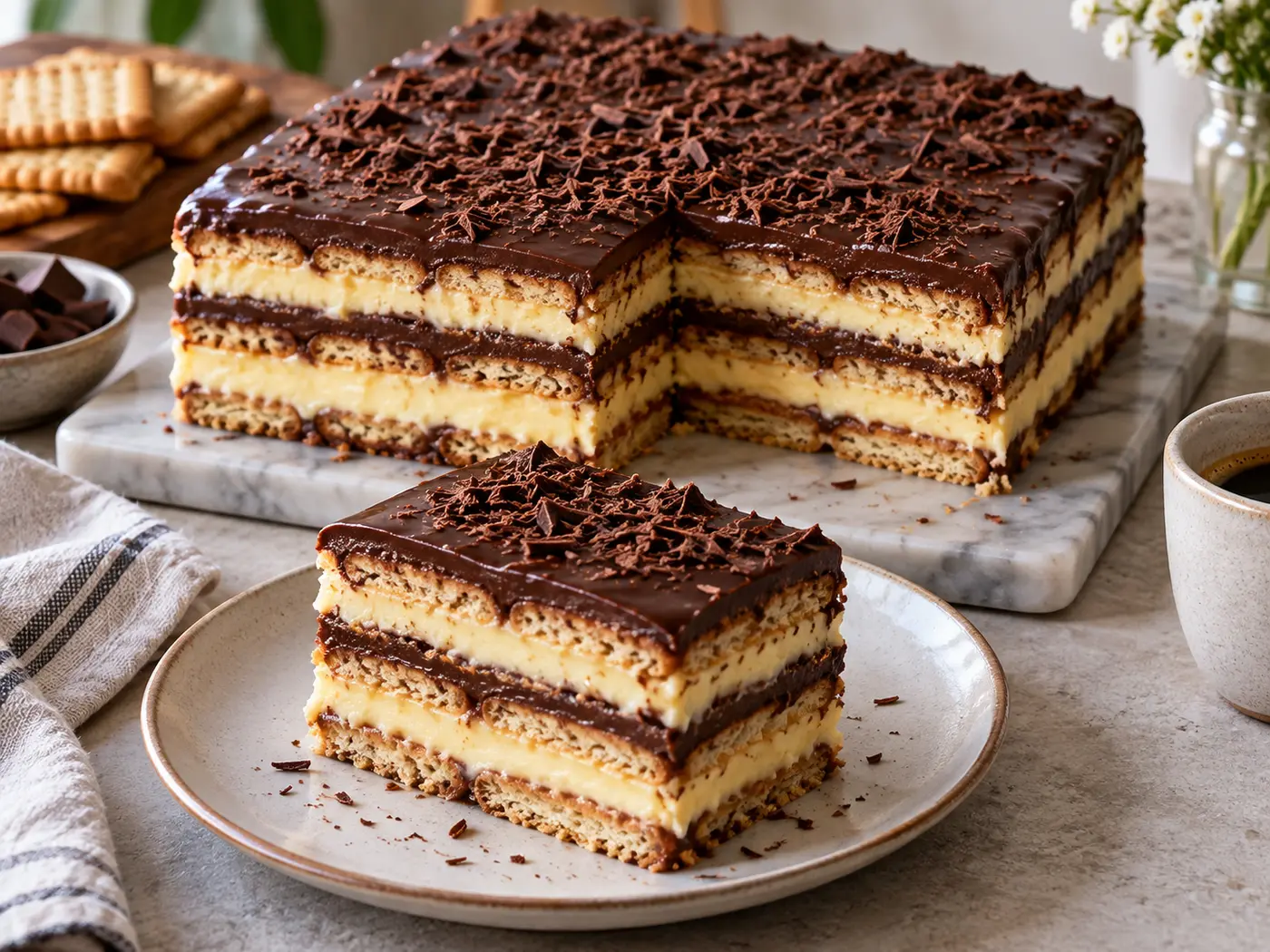 Tarta de la abuela de chocolate