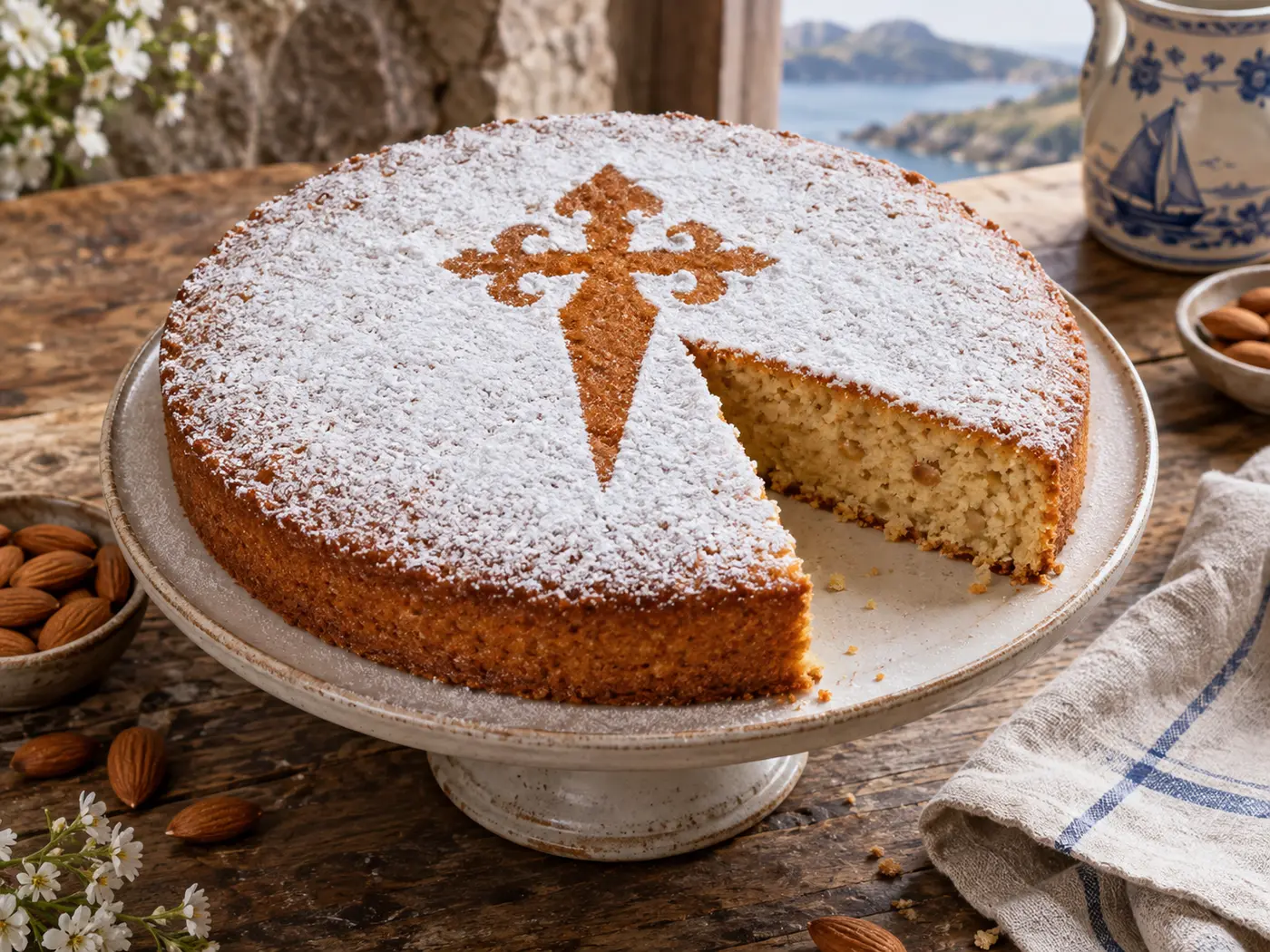 Tarta de Santiago tradicional